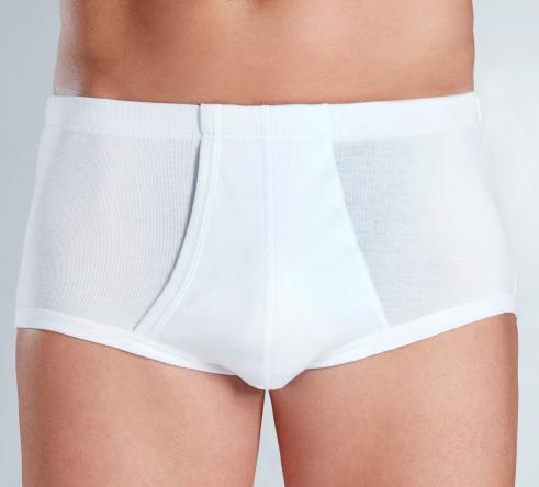 Slip ouvert pour homme senior 100 coton Benefactor